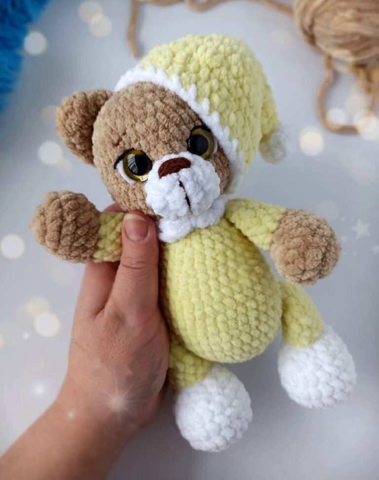 Amigurumi Plush Teddy Bear In Pajamas Free Pattern-3 - Free Amigurumi ...