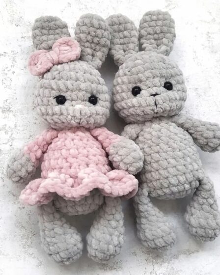 Crochet Plush Bunny 2