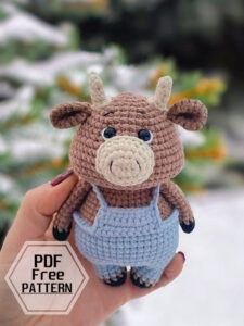 Amigurumi Crochet Small Bull Free Pattern-2