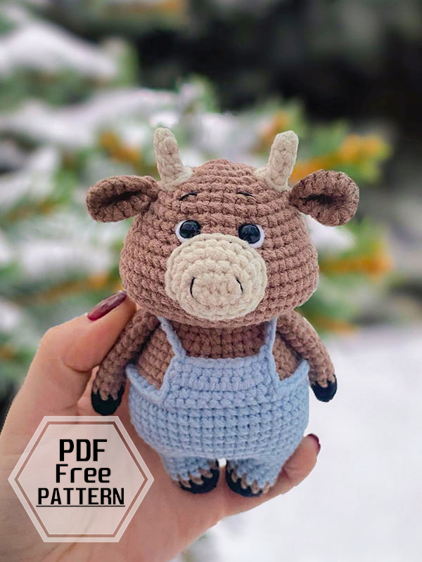 Amigurumi Crochet Small Bull Free Pattern-2
