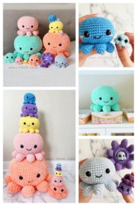 Amigurumi Mama and Baby Octopus Free Pattern-1 – Free Amigurumi Crochet