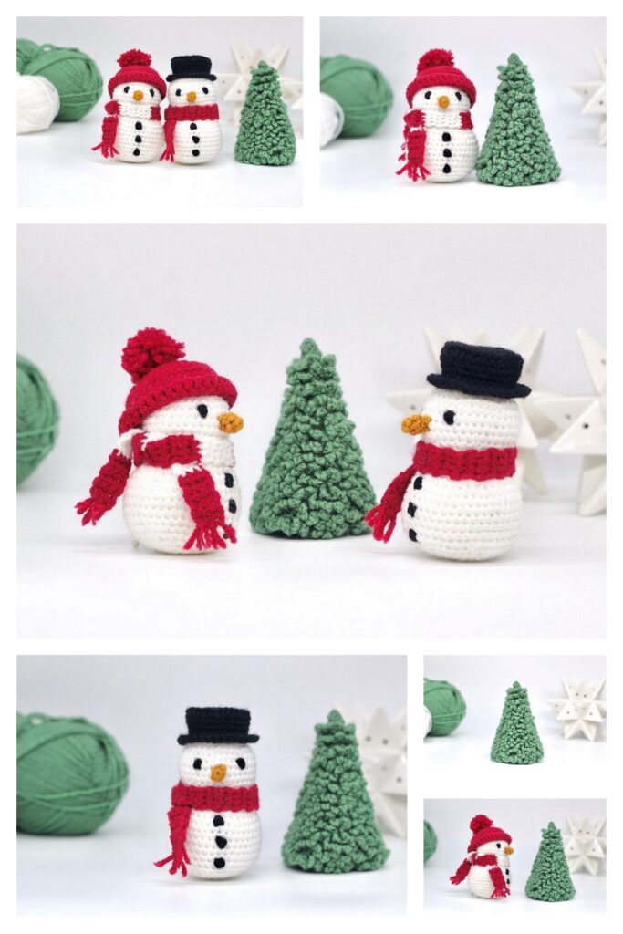 Plush Crochet Snowman 1 Min