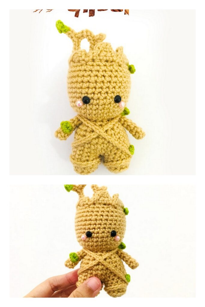 Crochet Baby Groot 1 Min
