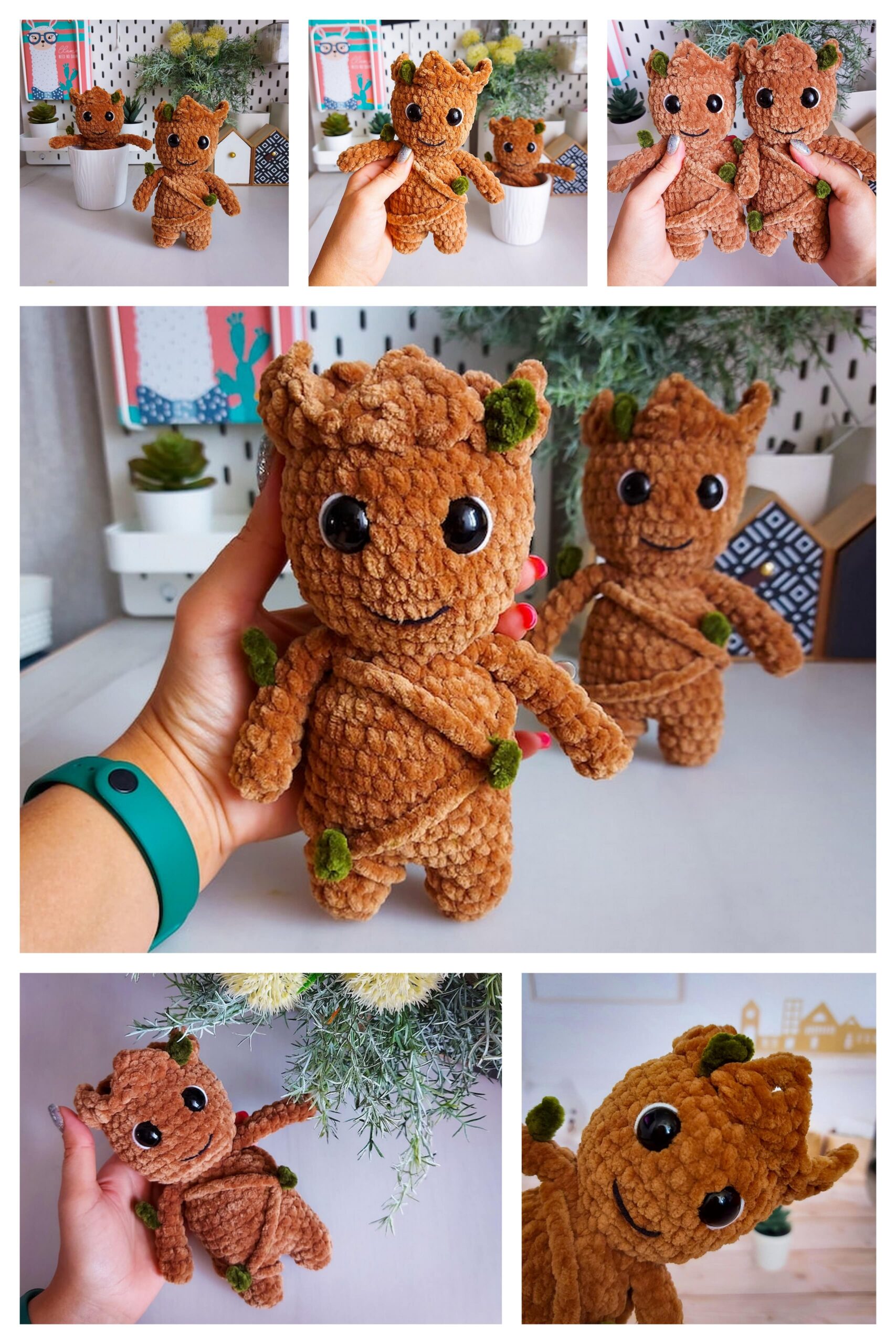 Amigurumi Crochet Baby Groot Free Pattern1 Free Amigurumi Crochet