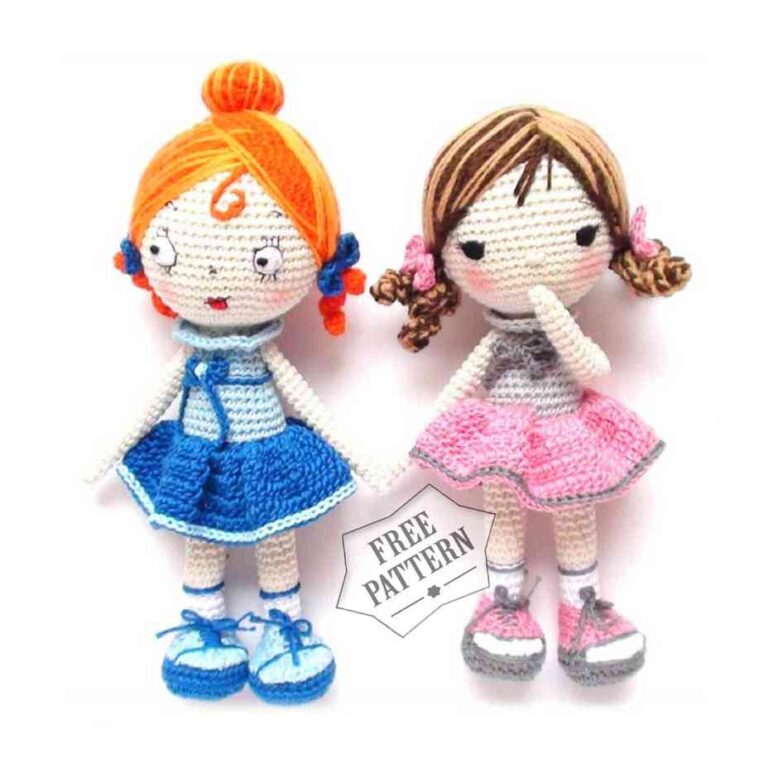 Amigurumi Girl Doll Free Pattern4 Free Amigurumi Crochet