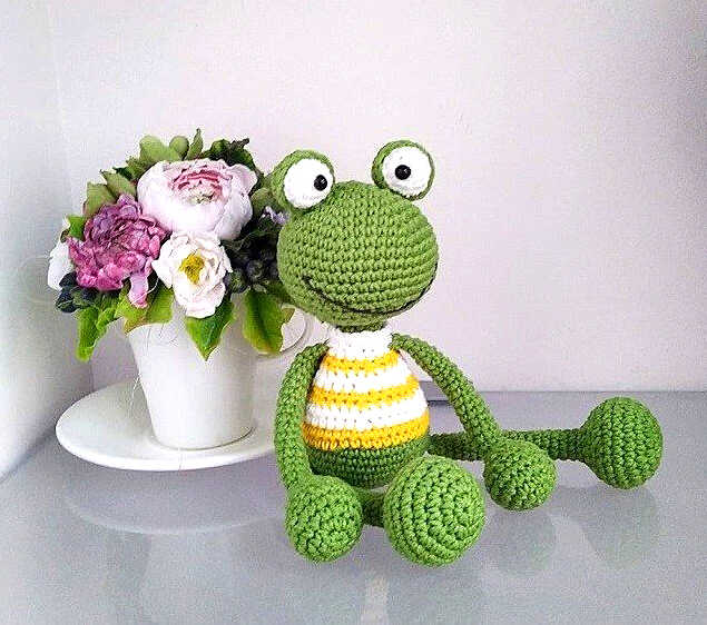 Amigurumi Sweater Frog Free Pattern-2