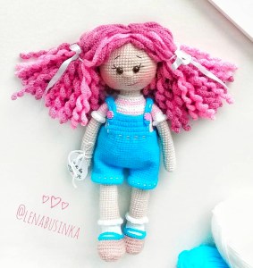 Amigurumi Curly Doll Free Pattern-1