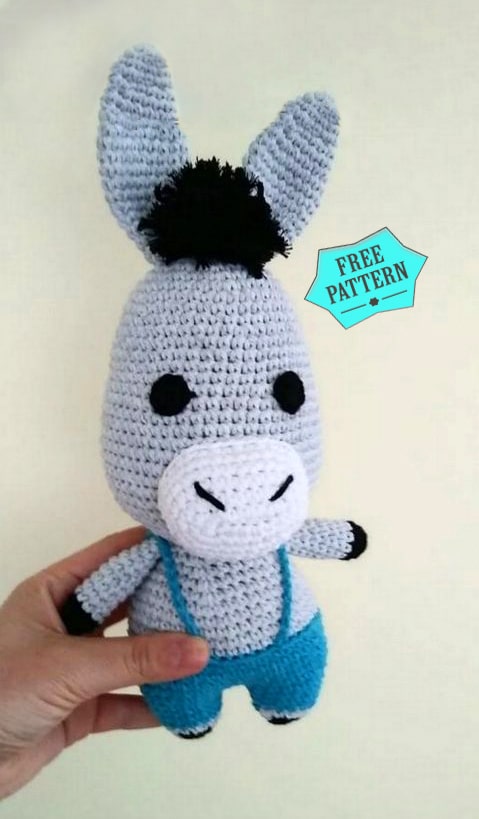Amigurumi Cute Donkey Free Pattern-1