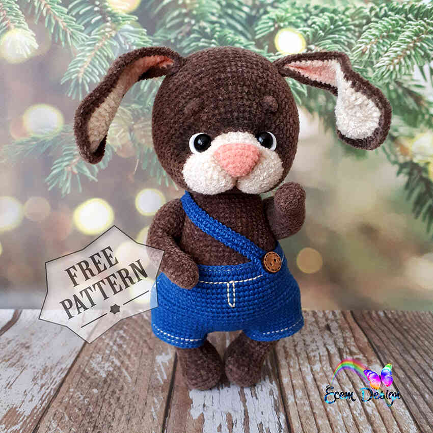 Amigurumi Plush Brown Bunny Free Pattern-2
