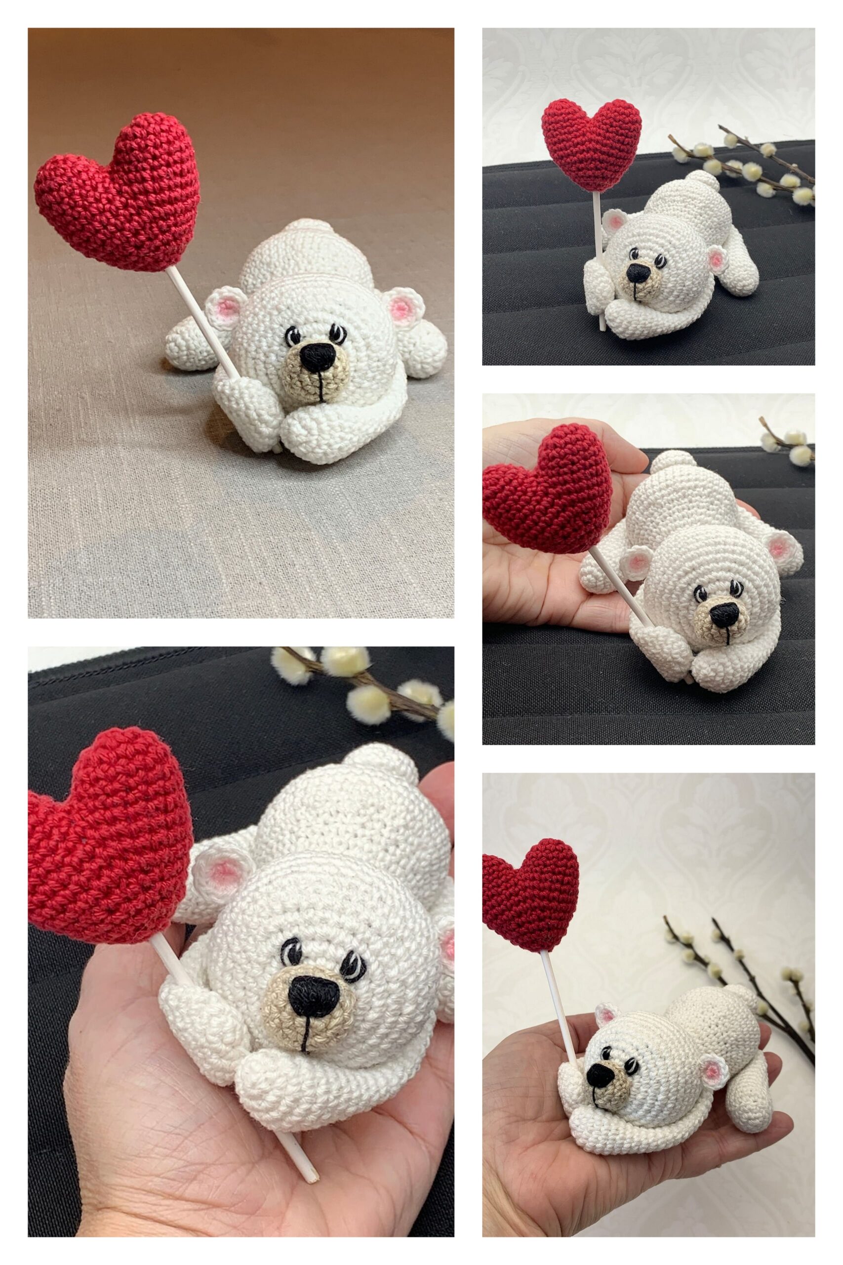 Amigurumi Valentine Bear Free Pattern-2 – Free Amigurumi Crochet