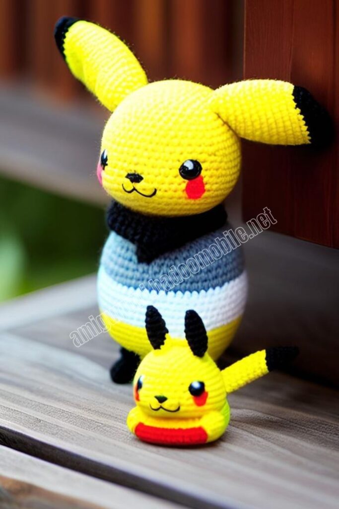 Crochet Pikachu 1 1