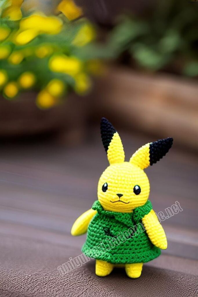 Crochet Pikachu 1 10