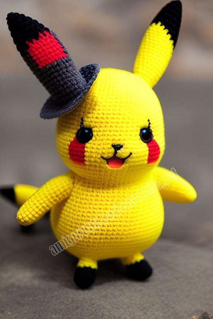 Crochet Pikachu 1 2