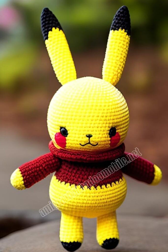 Crochet Pikachu 1 3