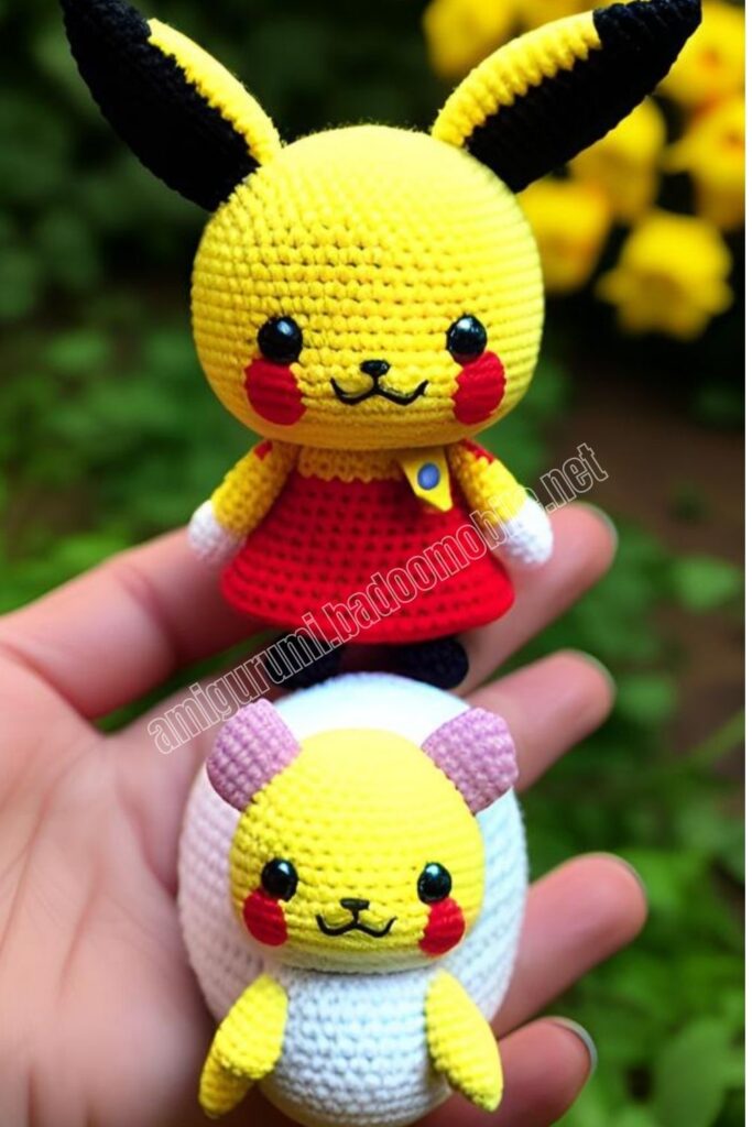 Crochet Pikachu 1 4