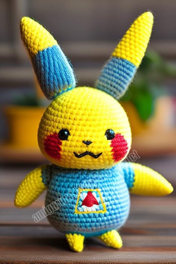 Crochet Pikachu 1 7