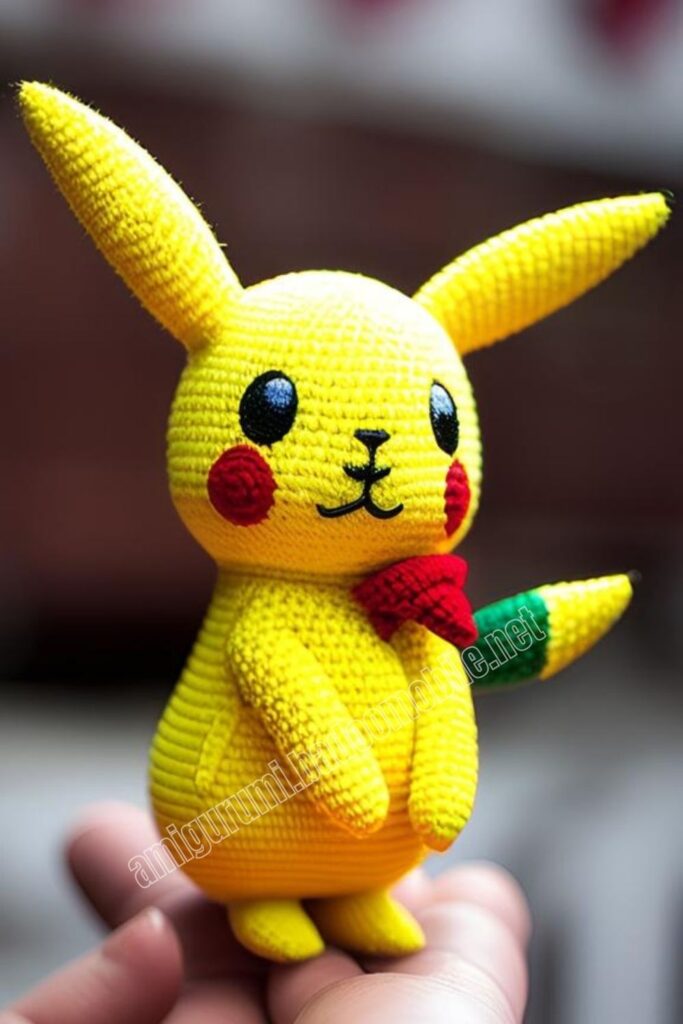 Crochet Pikachu 1 8