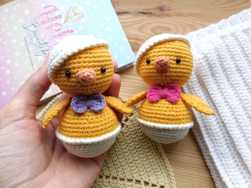 Amigurumi Easter Baby Chick Free Pattern-2