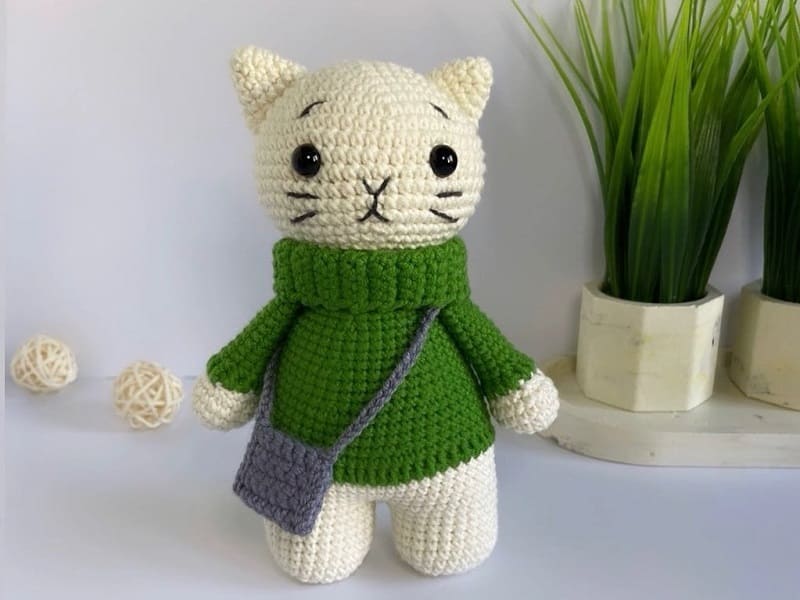 Amigurumi Cat With Bag Free Pattern-2