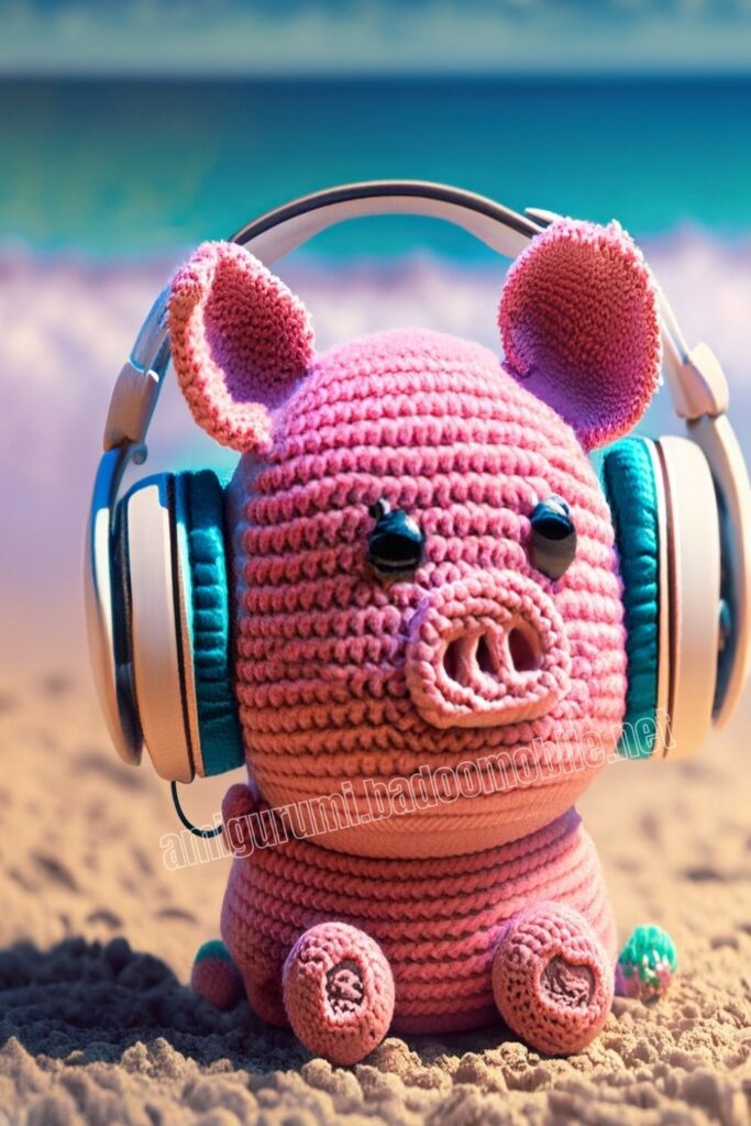 Crochet Pig 3 10