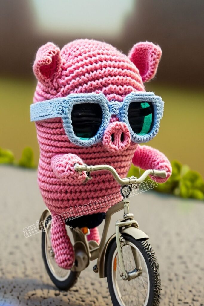 Crochet Pig 3 12