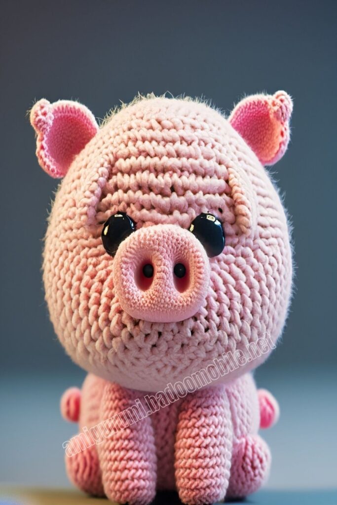 Crochet Pig 3 3