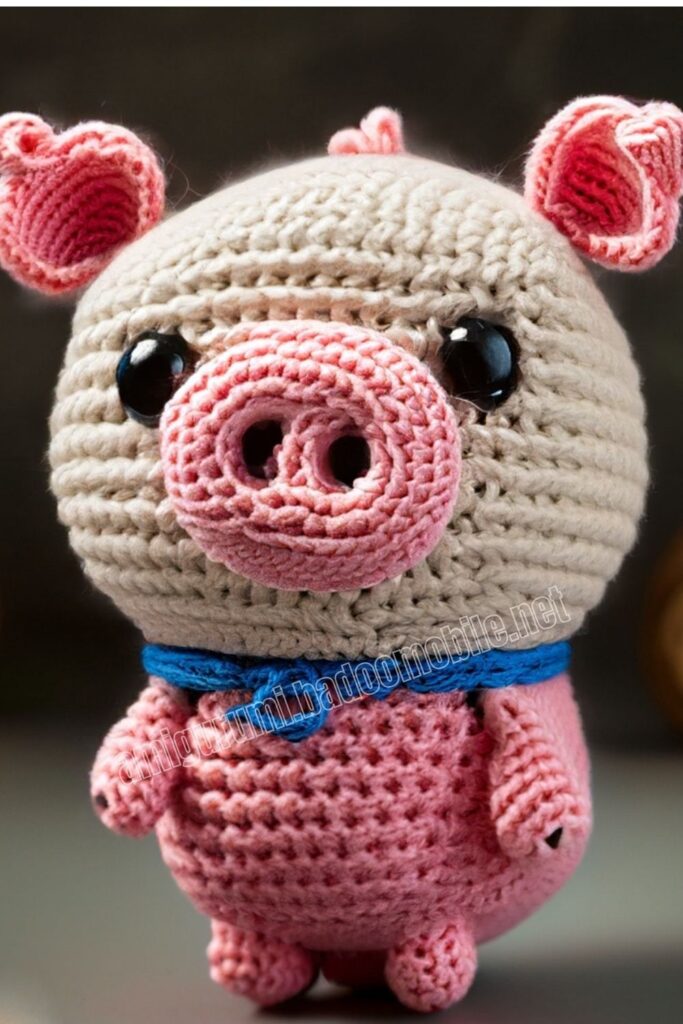 Crochet Pig 3 7