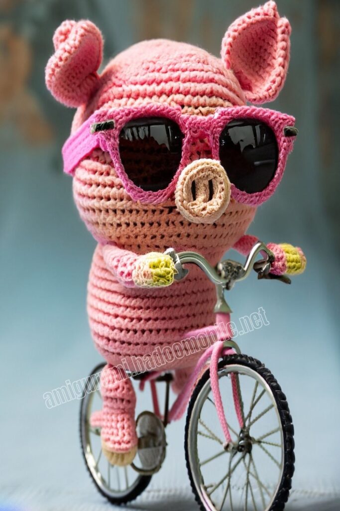 Crochet Pig 3 8