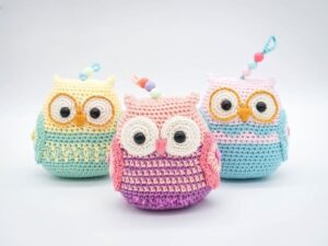 Amigurumi Owl Keychain Free Pattern-2