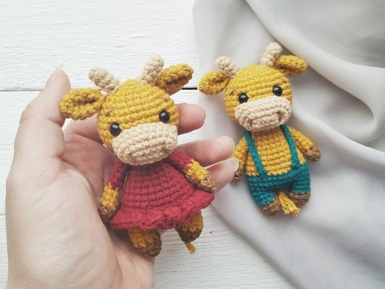 Amigurumi Crochet Cow and Bull Free Pattern-2