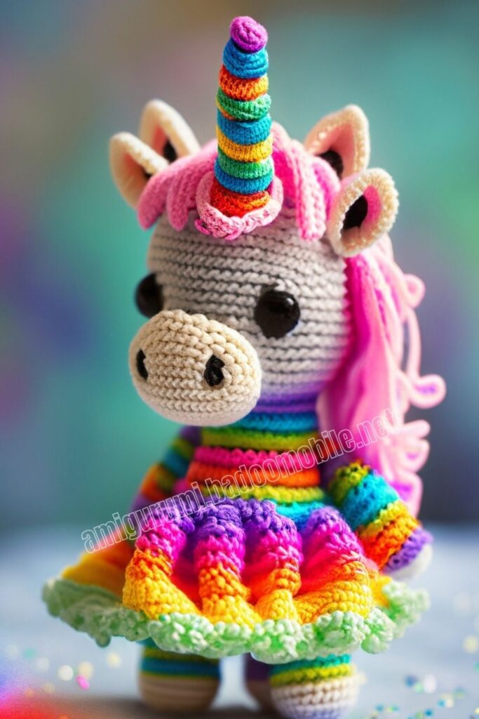 Baby Crochet Unicorn 2 1