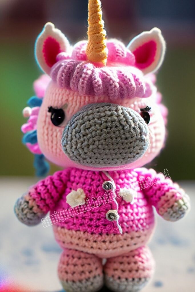 Baby Crochet Unicorn 2 12