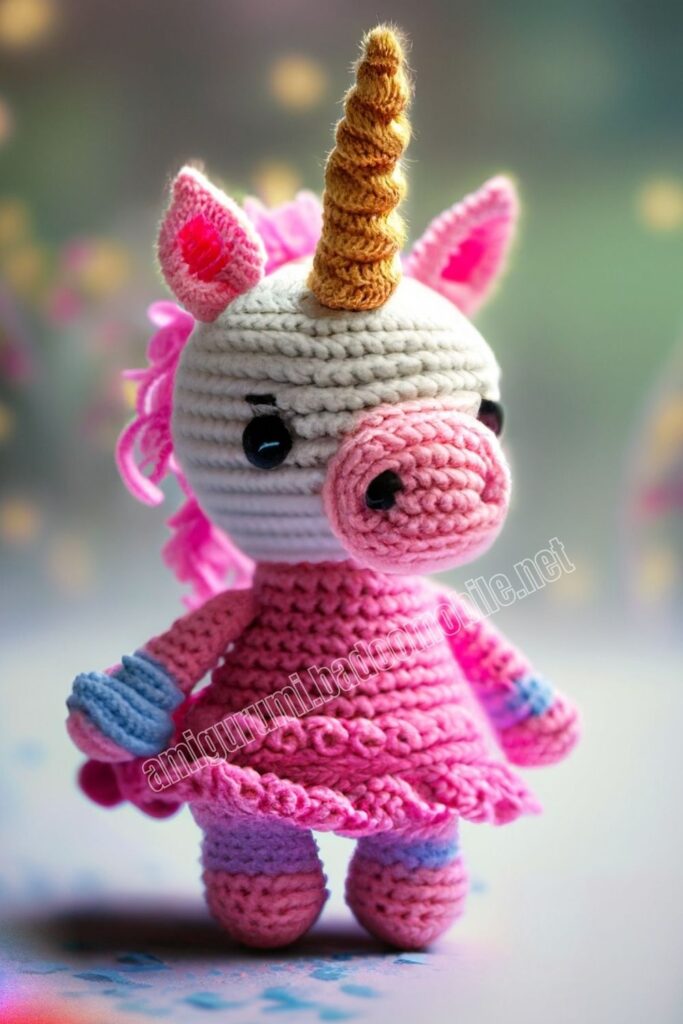 Baby Crochet Unicorn 2 3