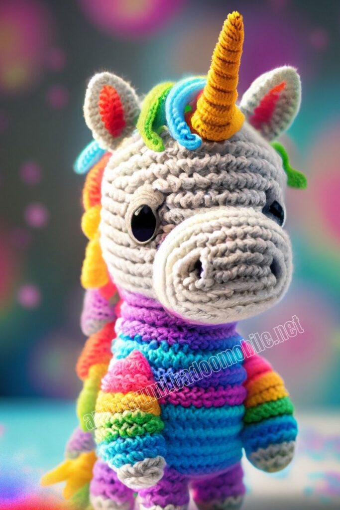 Baby Crochet Unicorn 2 4