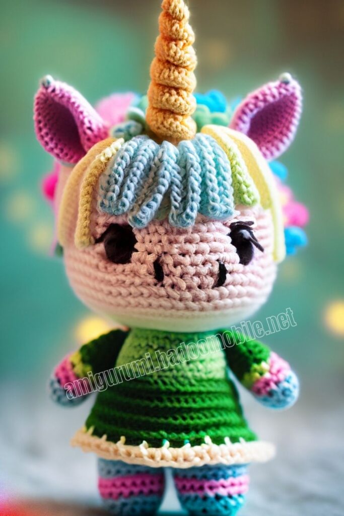 Baby Crochet Unicorn 2 5