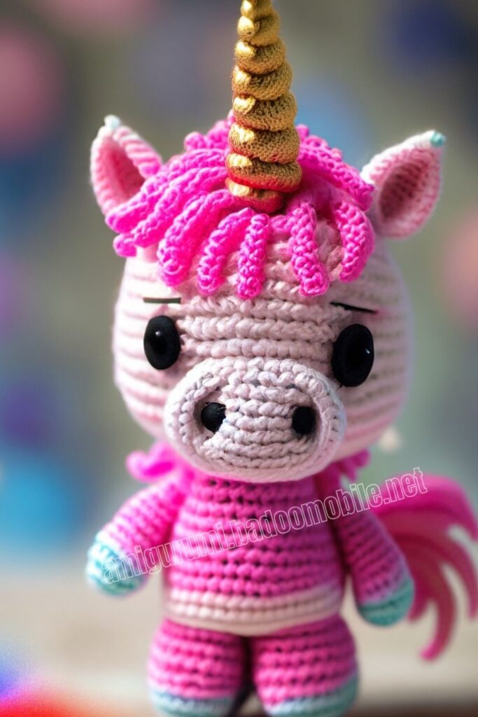 Baby Crochet Unicorn 2 6
