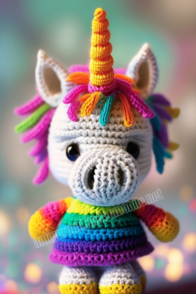 Baby Crochet Unicorn 2 7