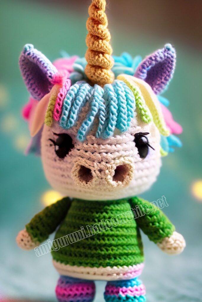 Baby Crochet Unicorn 2 8