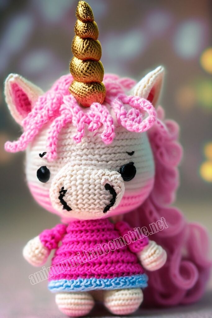 Baby Crochet Unicorn 2 9