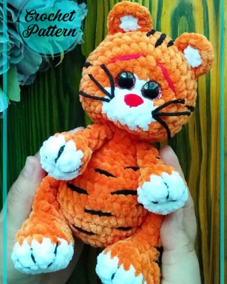 Neon Crochet Tiger 1 1