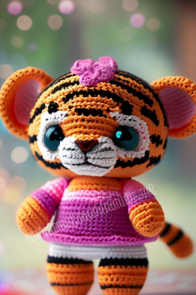 Neon Crochet Tiger 1 2