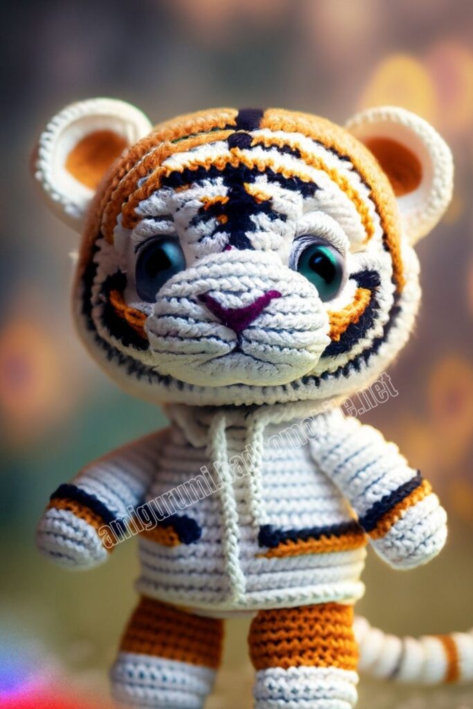 Neon Crochet Tiger 1 3