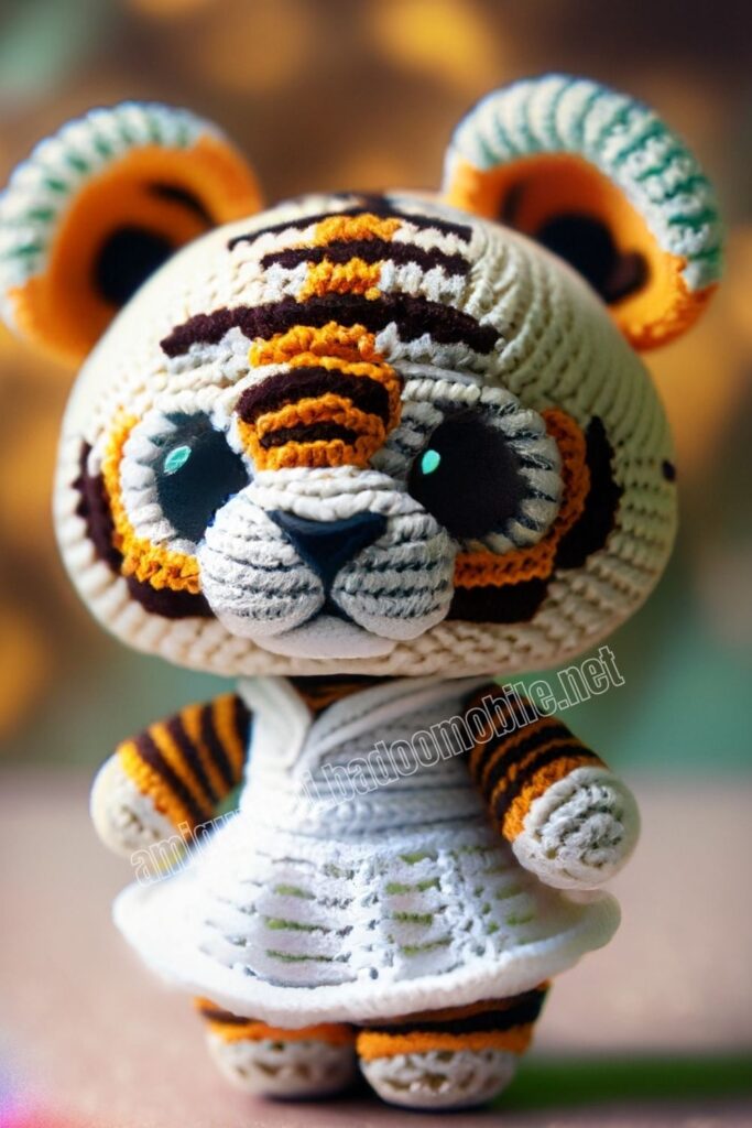 Neon Crochet Tiger 1 6
