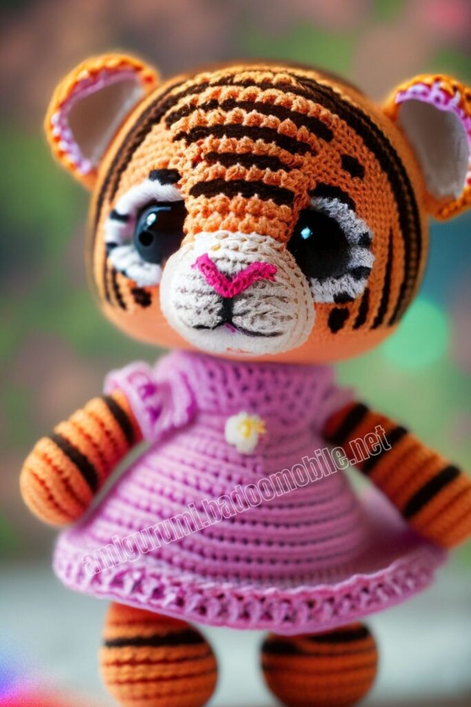 Neon Crochet Tiger 1 8