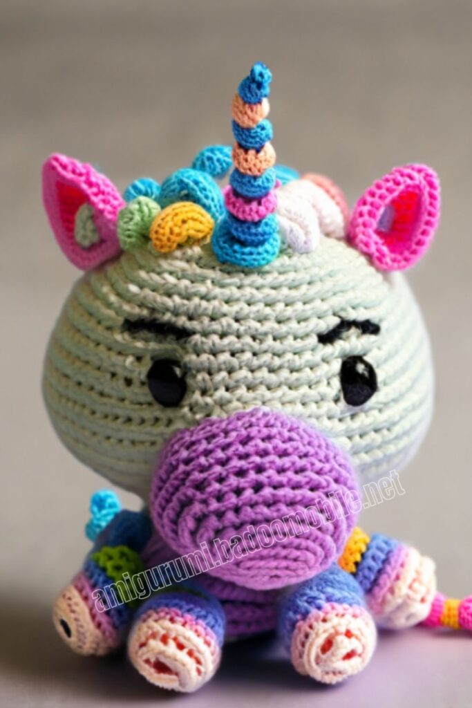 Plush Crochet Unicorn 2 10