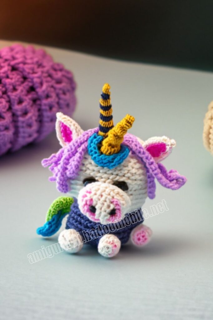 Plush Crochet Unicorn 2 11