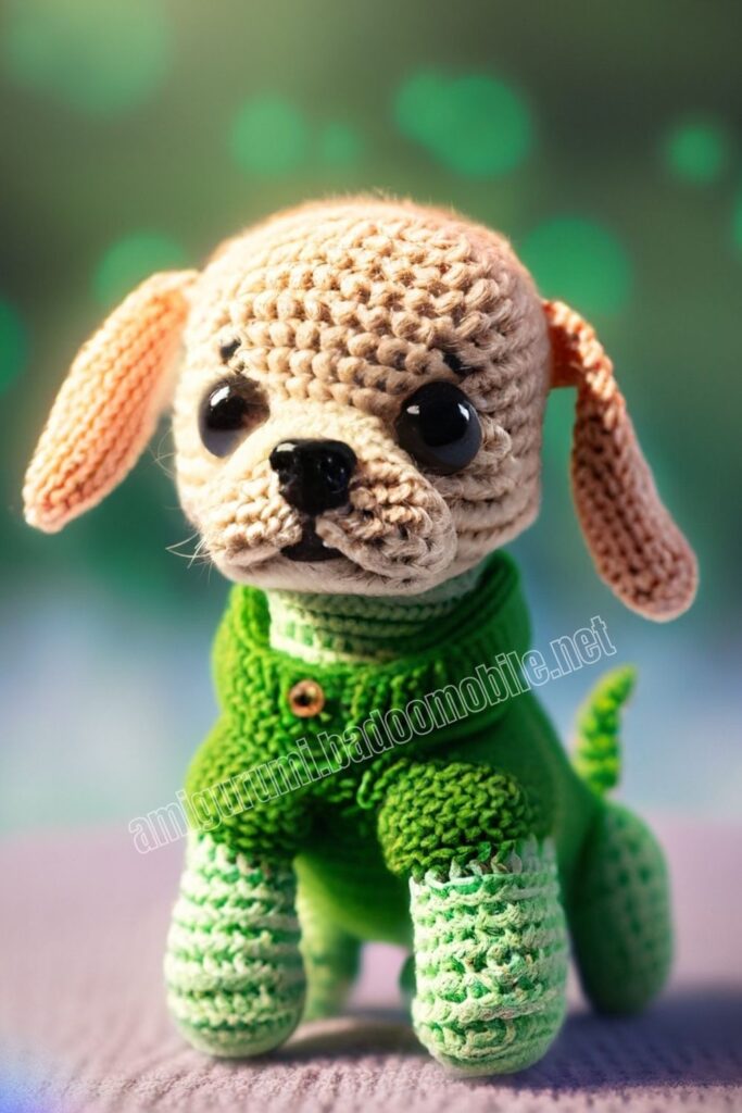 Purple Crochet Dog 1 10