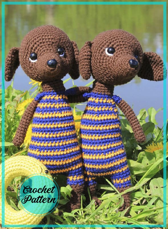 Amigurumi Taxa Ricci Crochet Dog Free Pattern-1