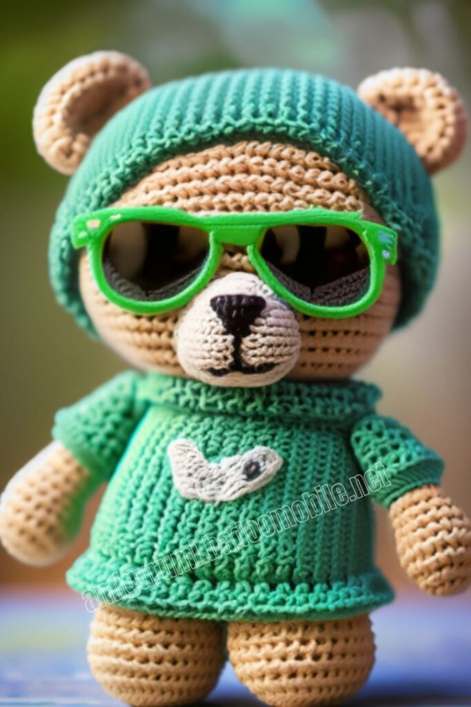 Teddy Crochet Bear Niko 4 2
