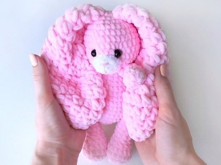Amigurumi Crochet Pink Bunny Free Pattern-3